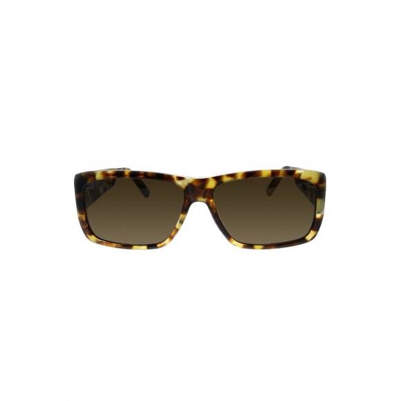 NEW SAINT LAURENT rectangle acetate sunglasses with brown lens in havana - Picture 2 of 3